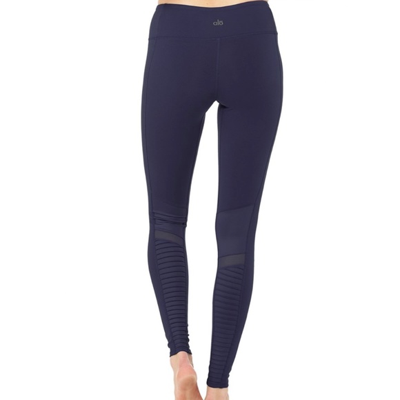 alo Motto leggings navy blue - Picture 2 of 8